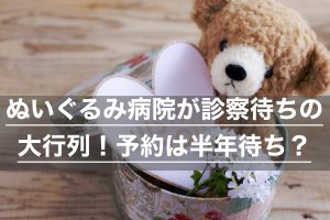 ぬいぐるみ病院が診察待ちの大行列！予約は半年待ち？
